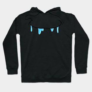 Salivating Watery Mouth - Face Mask Hoodie